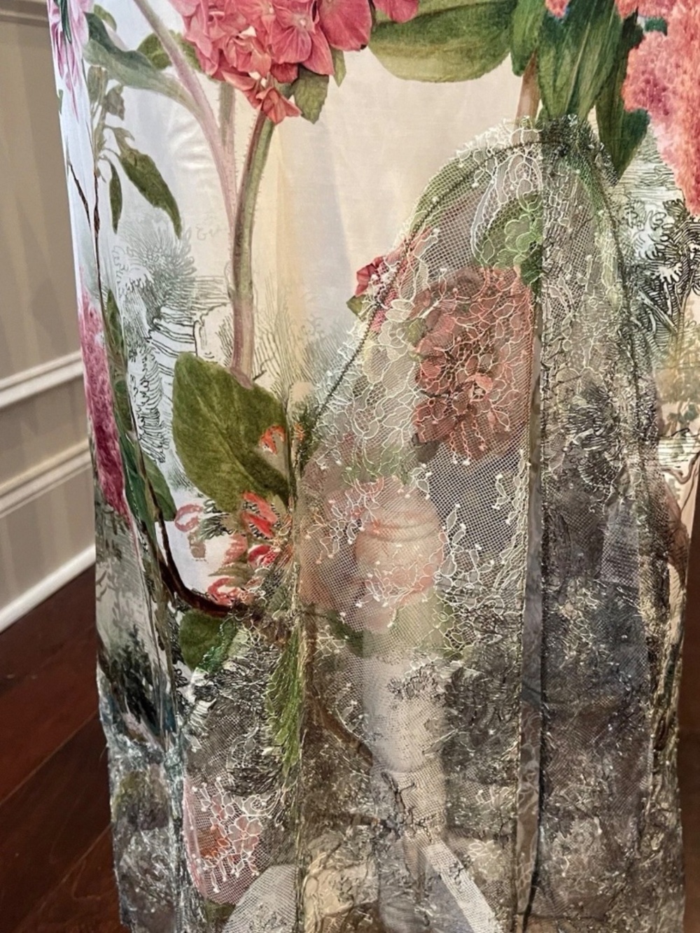 Alice & Olivia Floral Julietta Cutaway Lace MIDI Dress NWT MSRP $495 Sz 6 - Picture 6 of 16